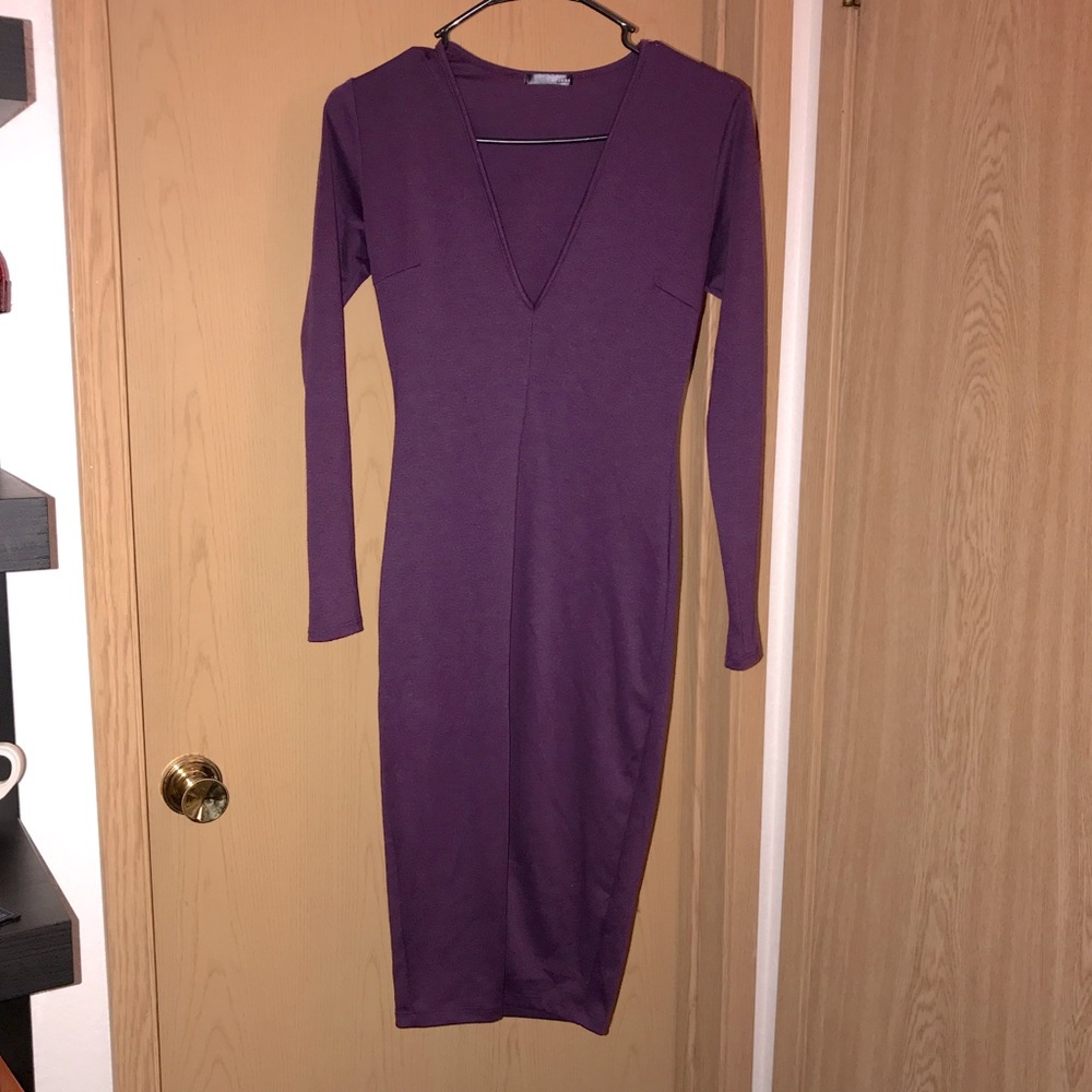 GoJane Deep V-neck Body con dress